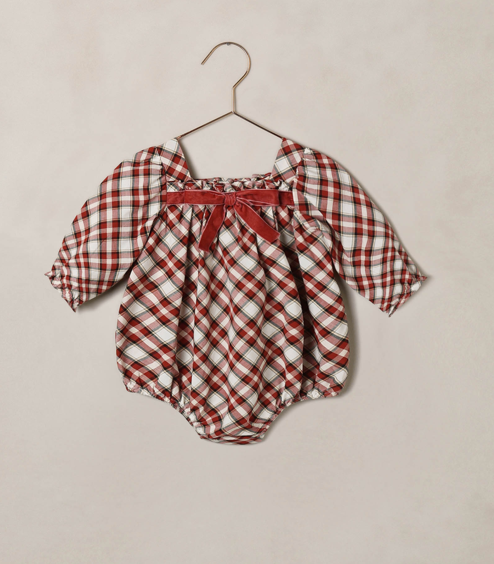 ANNETTE ROMPER HOLIDAY TARTAN