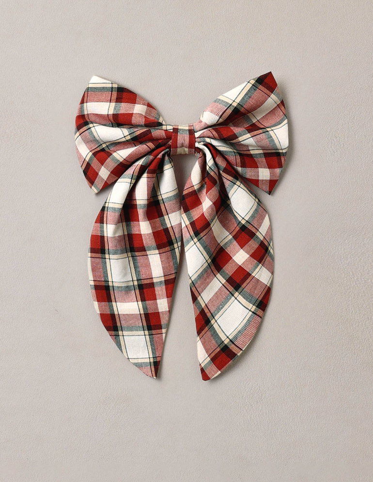 EVERLY BOW HOLIDAY TARTAN