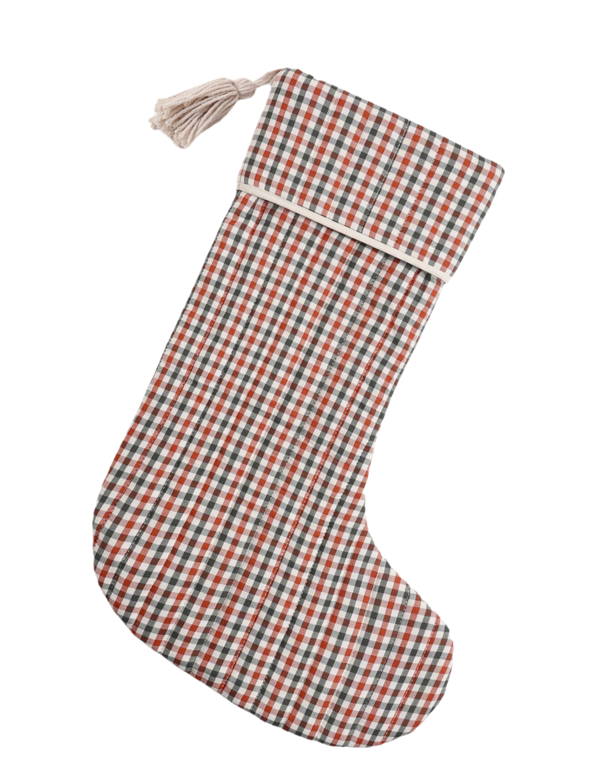 CHRISTMAS STOCKING HOLIDAY GINGHAM