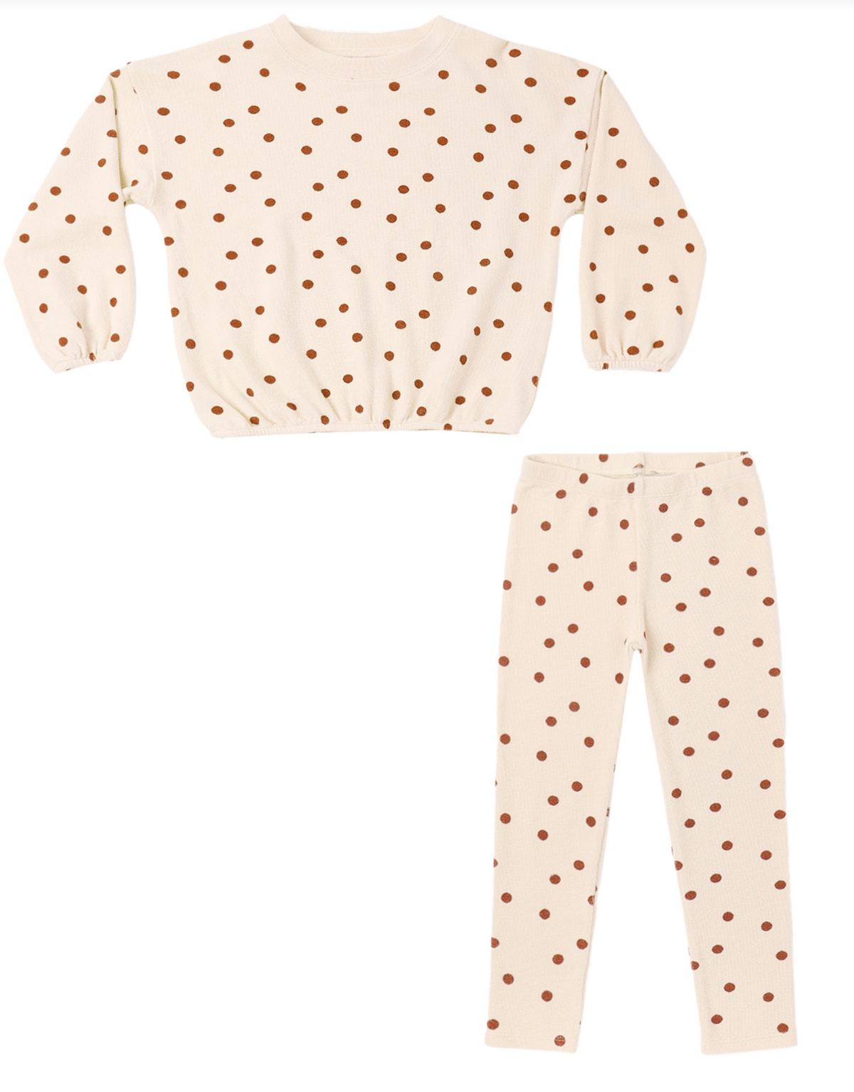 SPONGEY KNIT SET RUBY DOTS