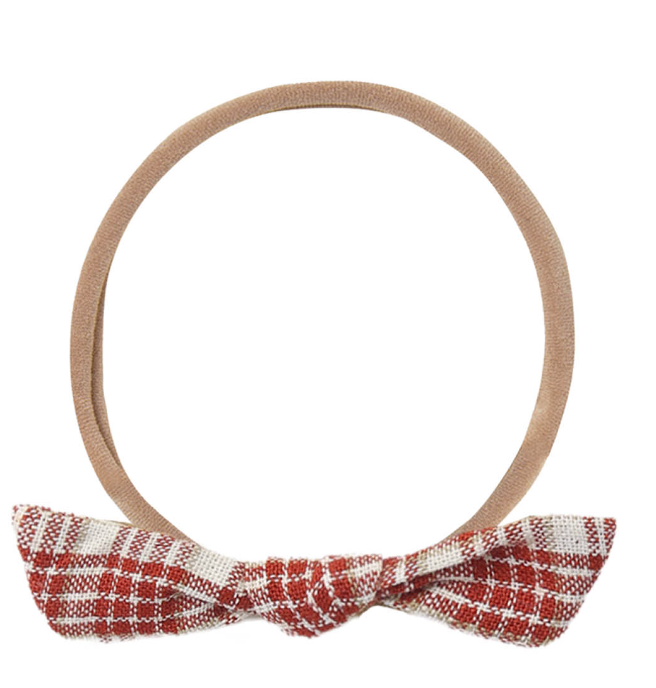 LITTLE KNOT HEADBAND VINTAGE PLAID