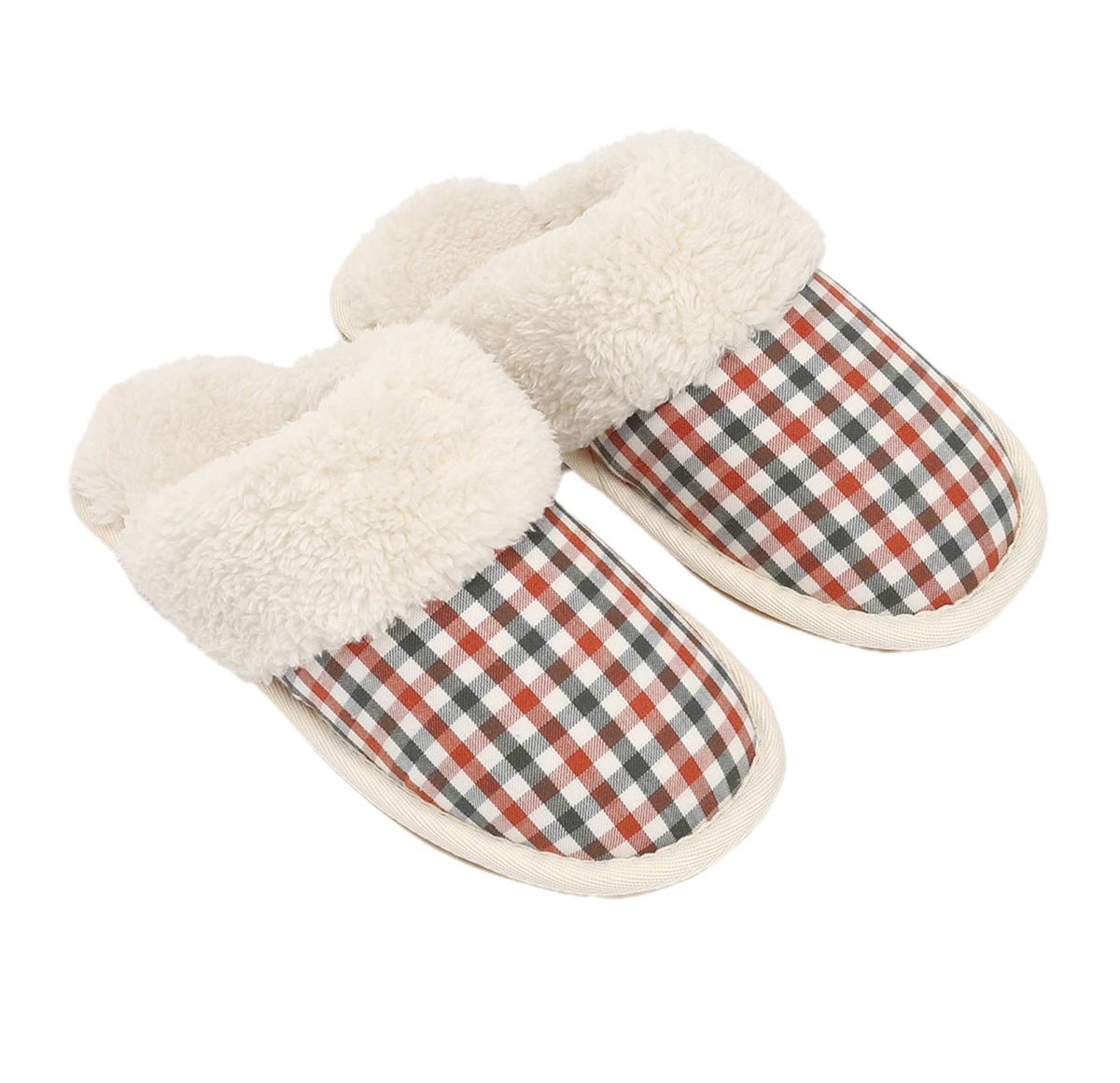 SLIPPERS HOLIDAY GINGHAM