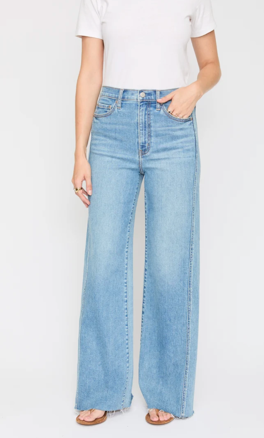 FAR OUT HIGH RISE WIDE LEG MAKE ME BELIEVE