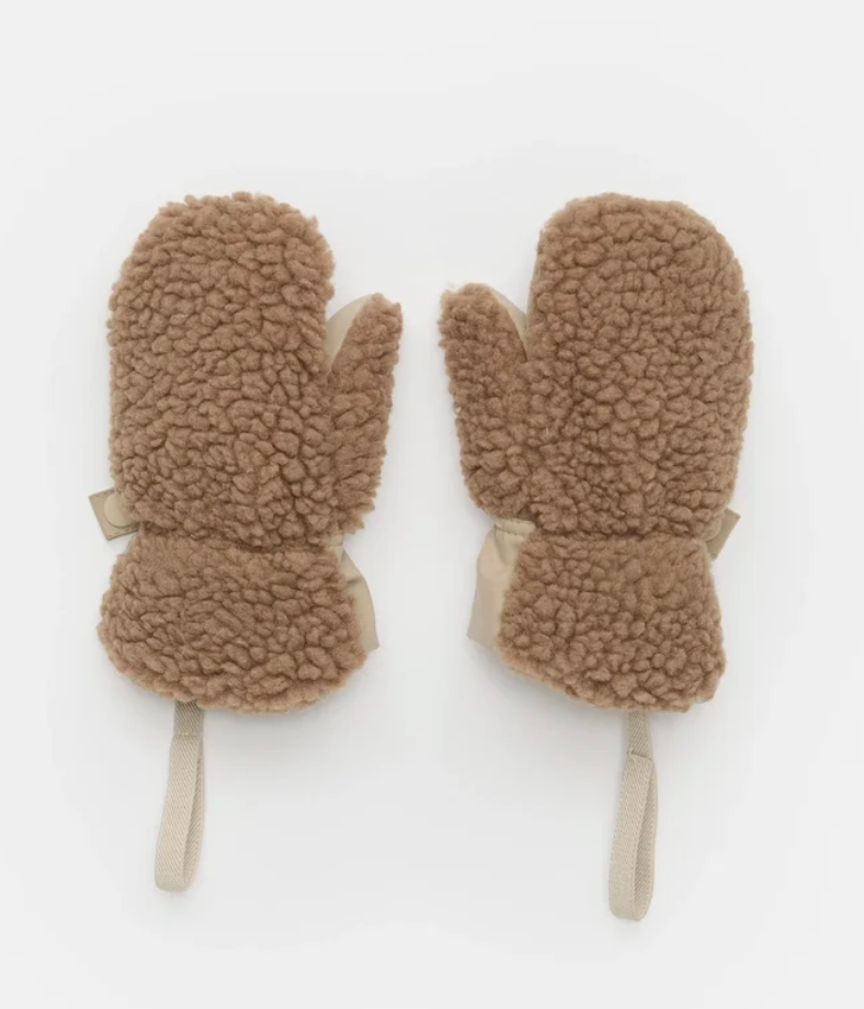 Sherpa Mittens - Benji Appliqué