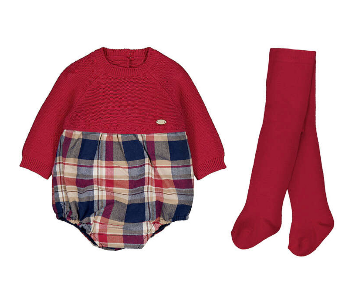 Mila Mixed Romper & Tights