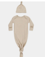 Knotted Baby Gown + Hat